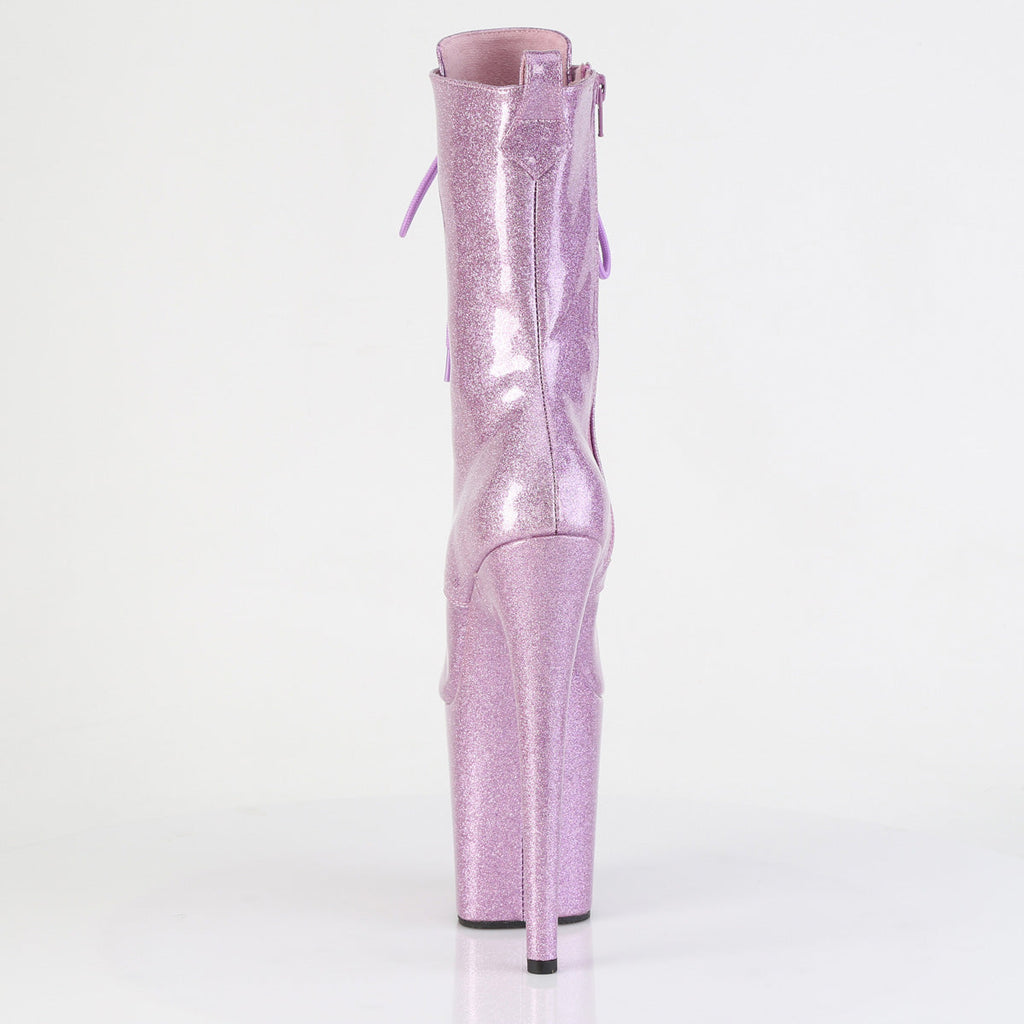 Pleaser Women's Platform Shoes FLAMINGO-1041GP Lilac Glitter Pat/M