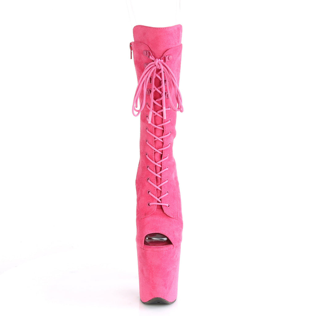 Pleaser Womens  FLAMINGO-1051FS H. Pink Faux Suede/H. Pink Faux Suede