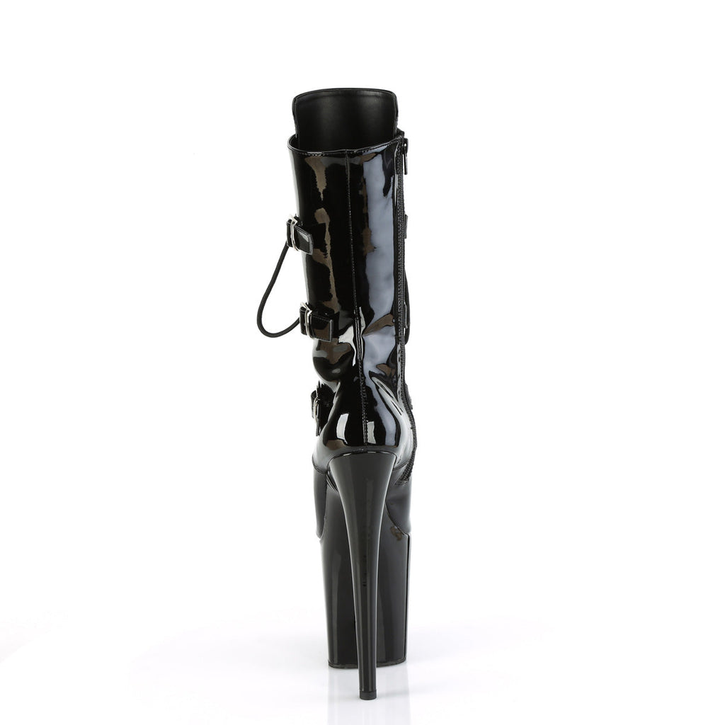 Pleaser   FLAMINGO-1053 Blk Pat/Blk