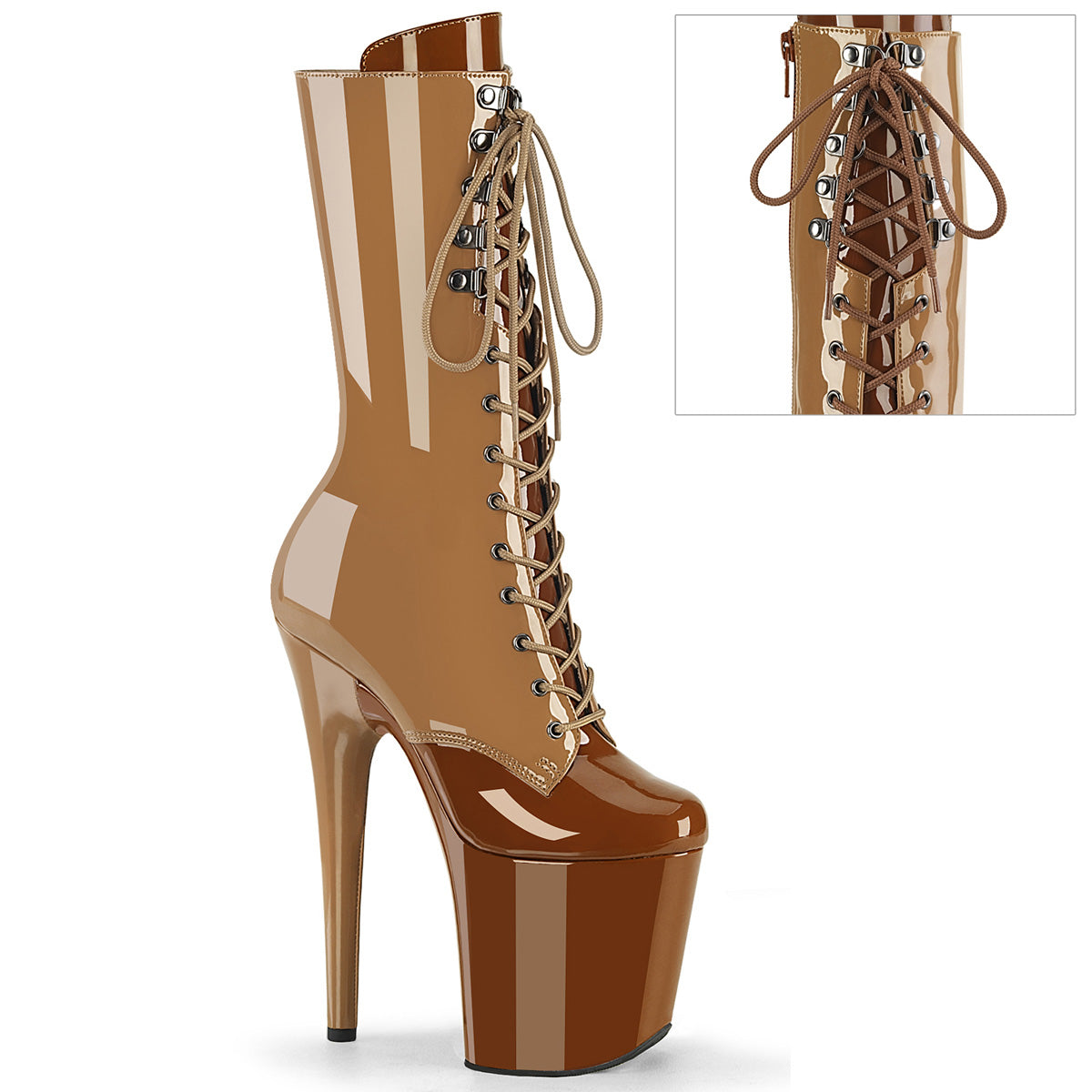 Pleaser   FLAMINGO-1054DC Toffee-Caramel Pat/Toffee Caramel