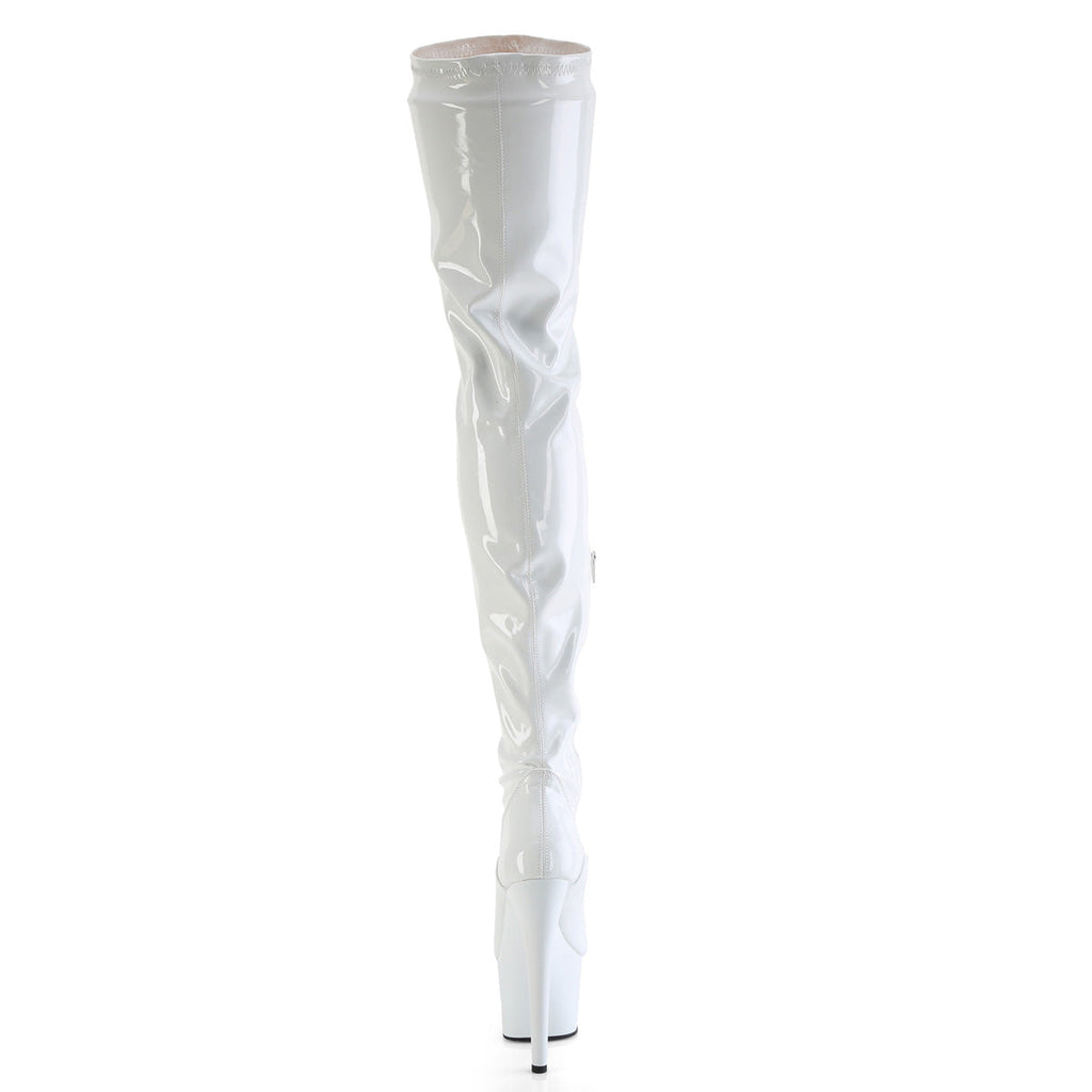 Pleaser   FLAMINGO-3000 Wht Str Pat/Wht