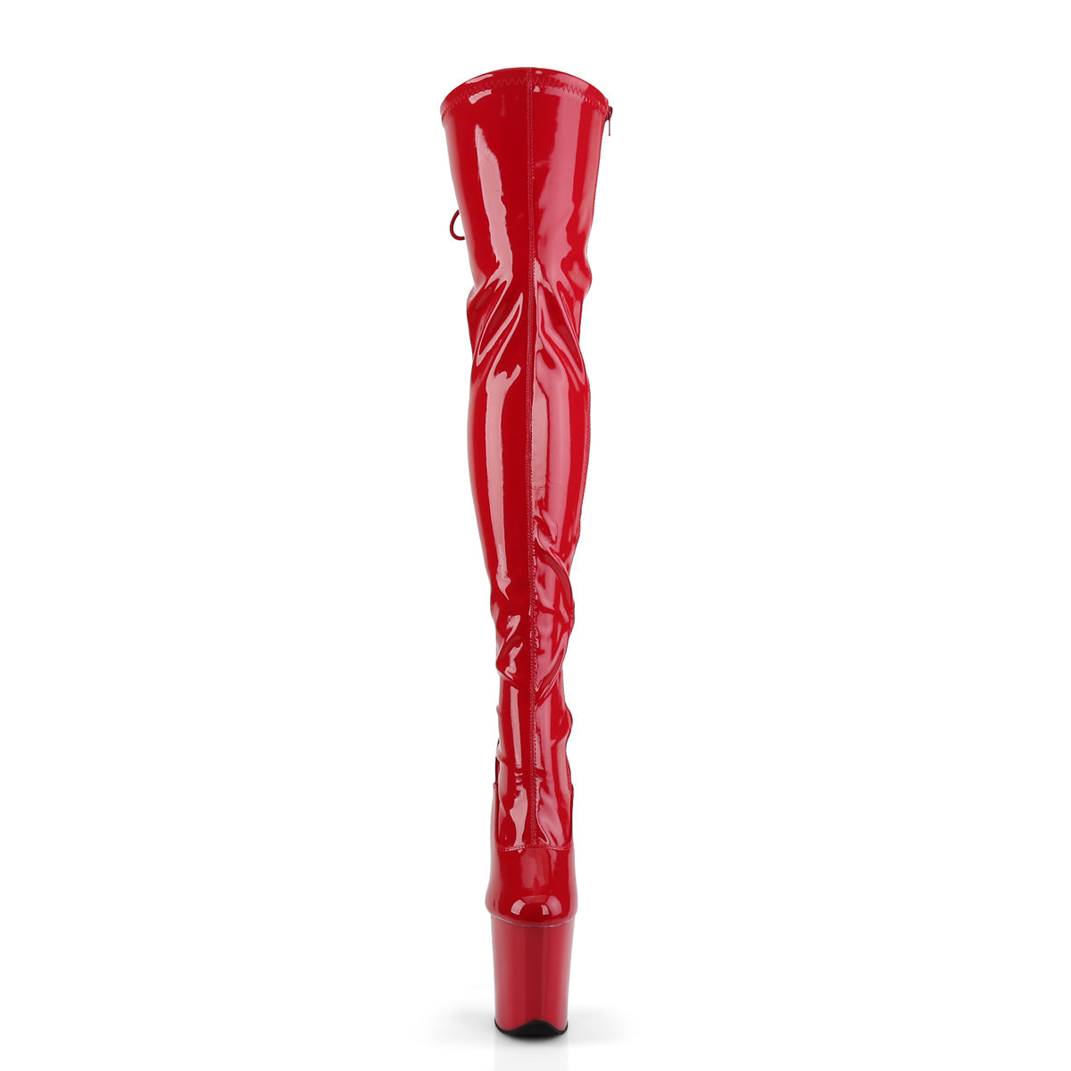 Pleaser Women's Platform Shoes FLAMINGO-3063 Red Str Pat/Red
