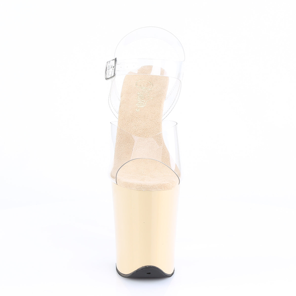Pleaser Women's Platform Shoes FLAMINGO-808 Clr/Cream