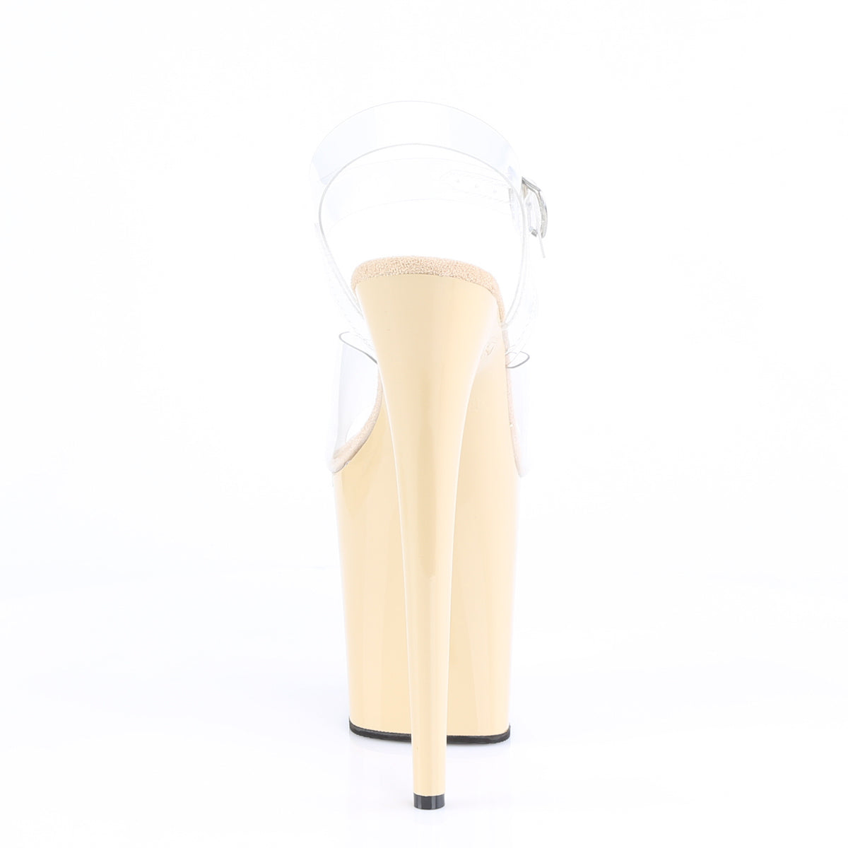 Pleaser Women's Platform Shoes FLAMINGO-808 Clr/Cream