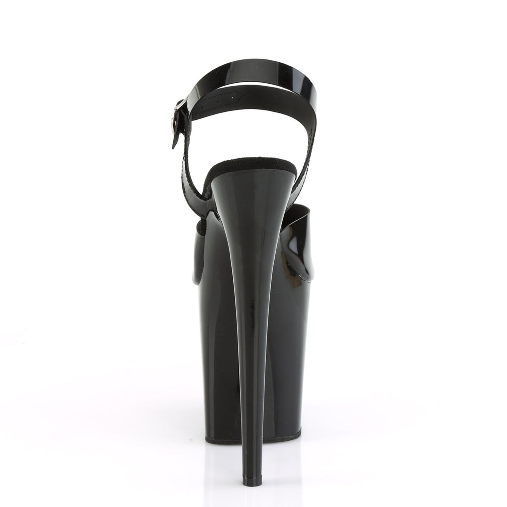 Pleaser Women's Platform Shoes FLAMINGO-808N Blk (Jelly-Like) TPU/Blk