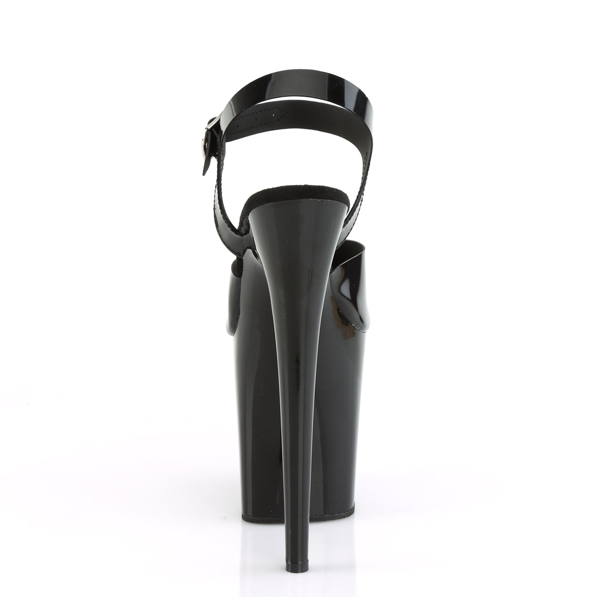 Pleaser Women's Platform Shoes FLAMINGO-808N Blk (Jelly-Like) TPU/Blk
