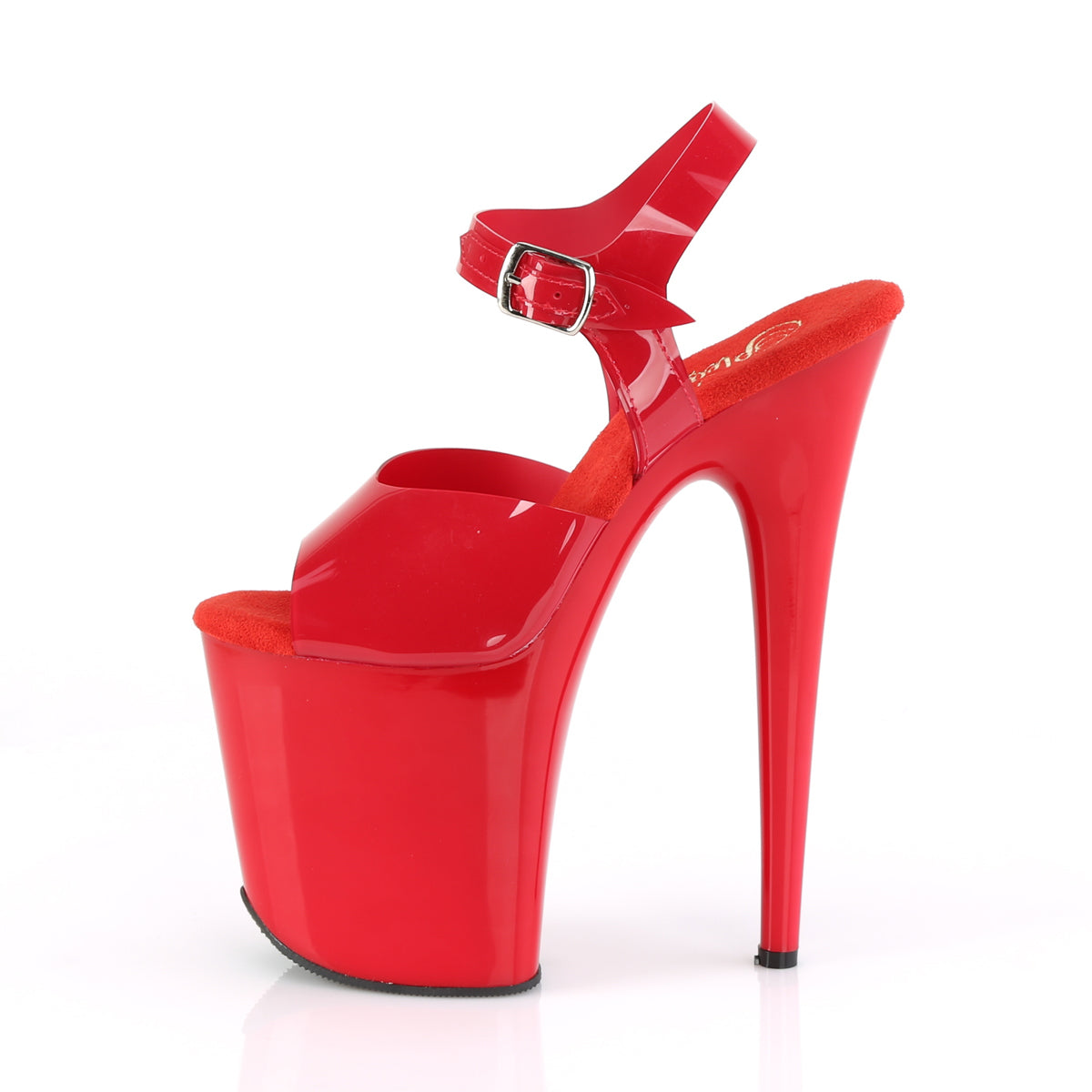 Pleaser Women's Platform Shoes FLAMINGO-808N Red (Jelly-Like) TPU/Red