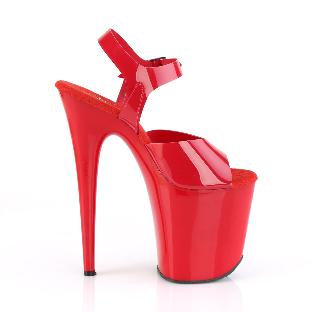 Pleaser Women's Platform Shoes FLAMINGO-808N Red (Jelly-Like) TPU/Red