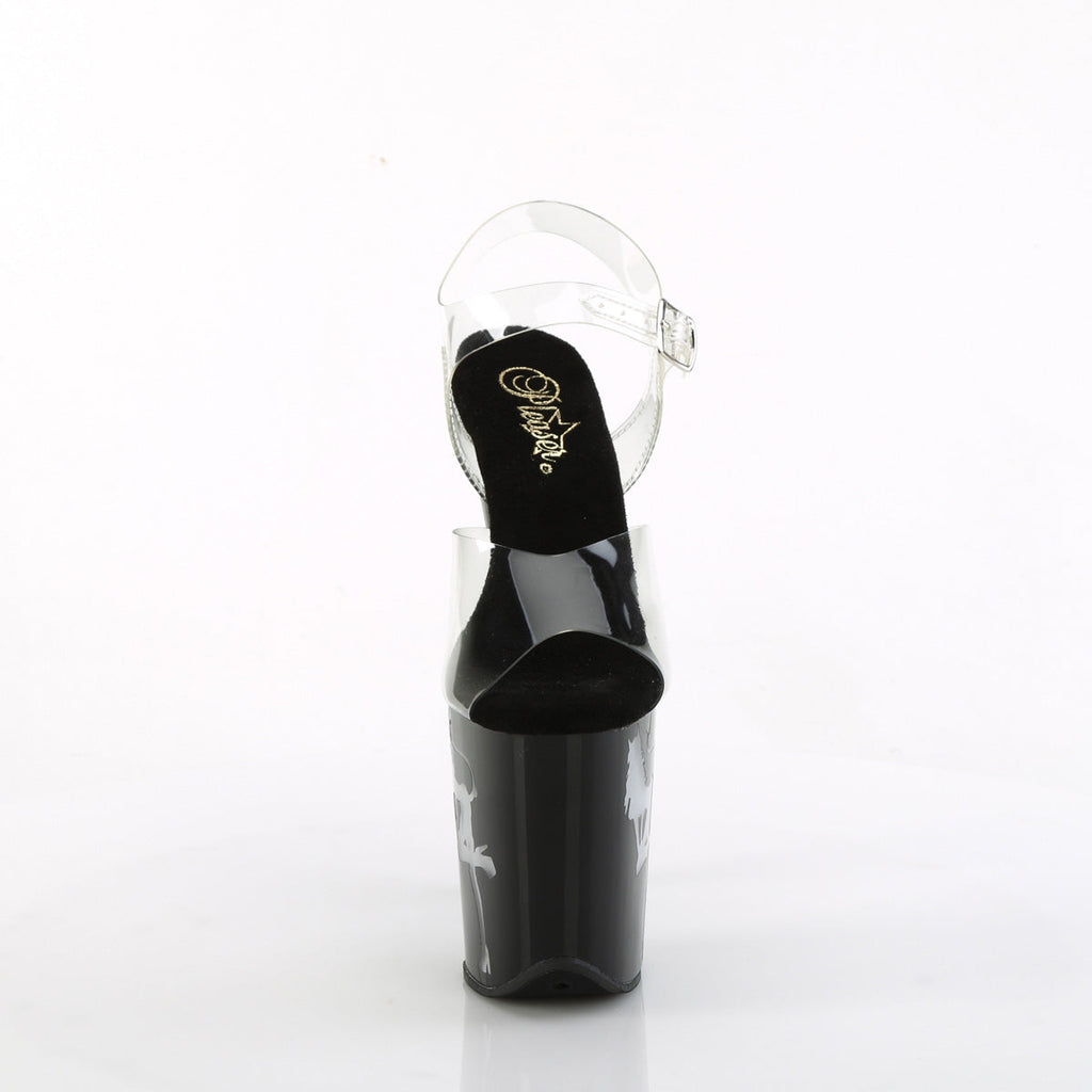 Pleaser  Sandals FLAMINGO-808NLDG Clr/Blk-Multi