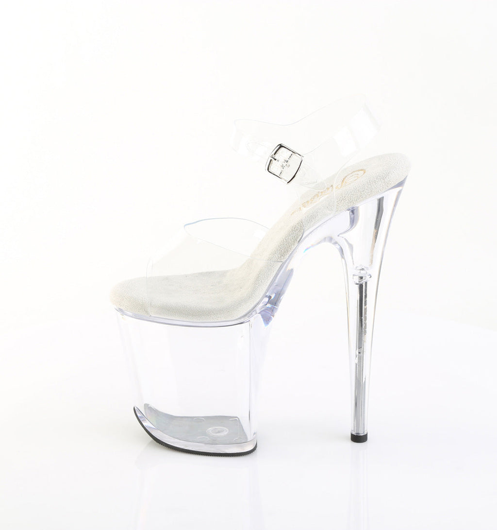 Pleaser Women's Platform Shoes FLAMINGO-808PREM Clr TPU/Clr