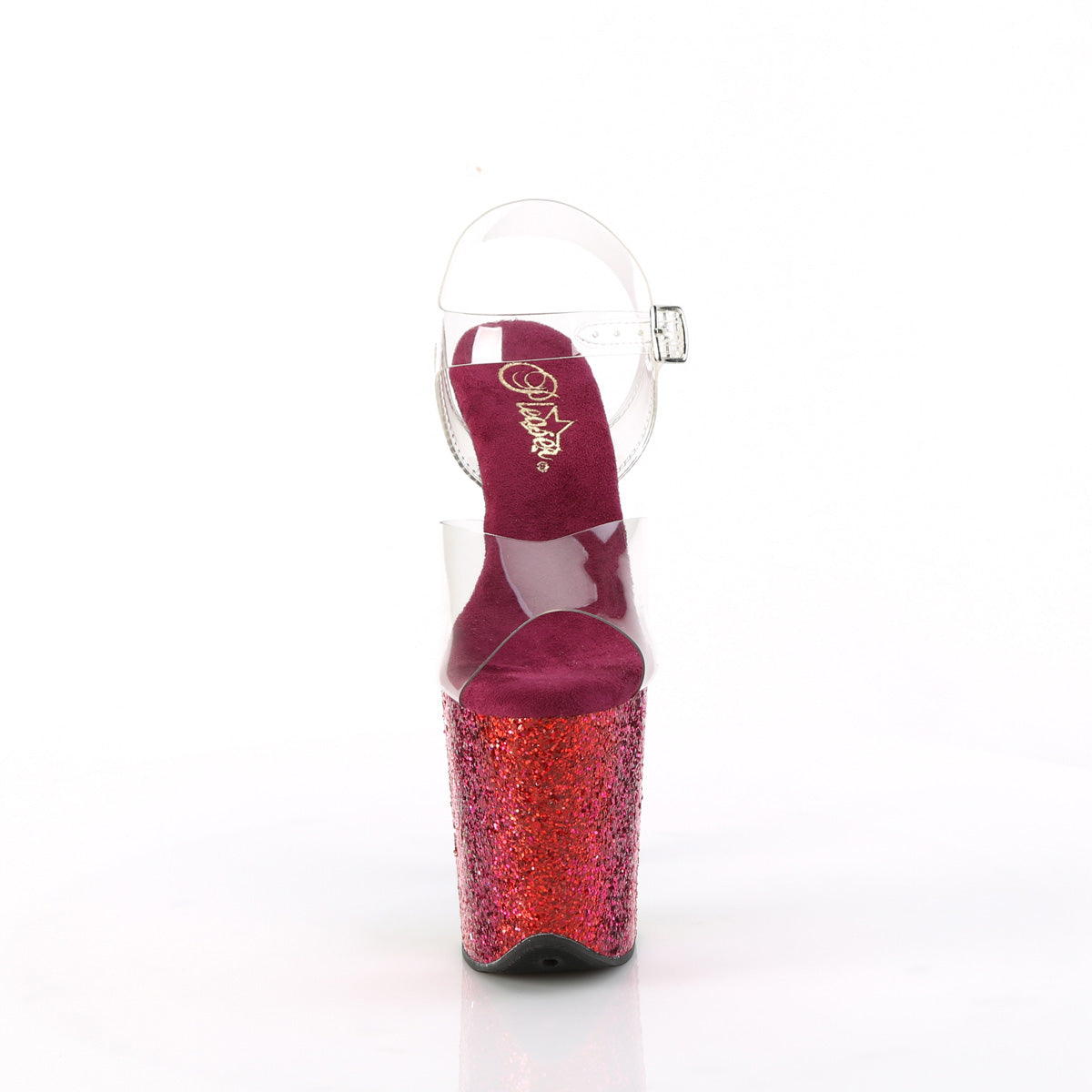 Pleaser   FLAMINGO-808RBG Clr/Rainbow Glitter