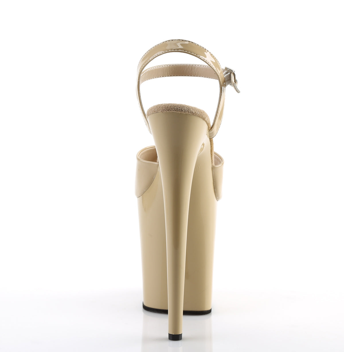 Pleaser Women's Platform Shoes FLAMINGO-809 Cream Pat/Cream