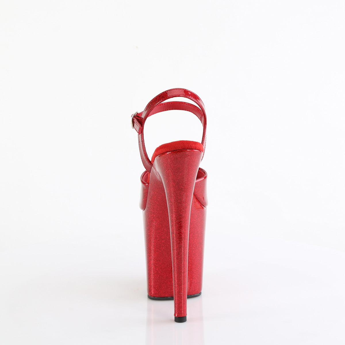 Pleaser   FLAMINGO-809GP Ruby Red Glitter Pat/M