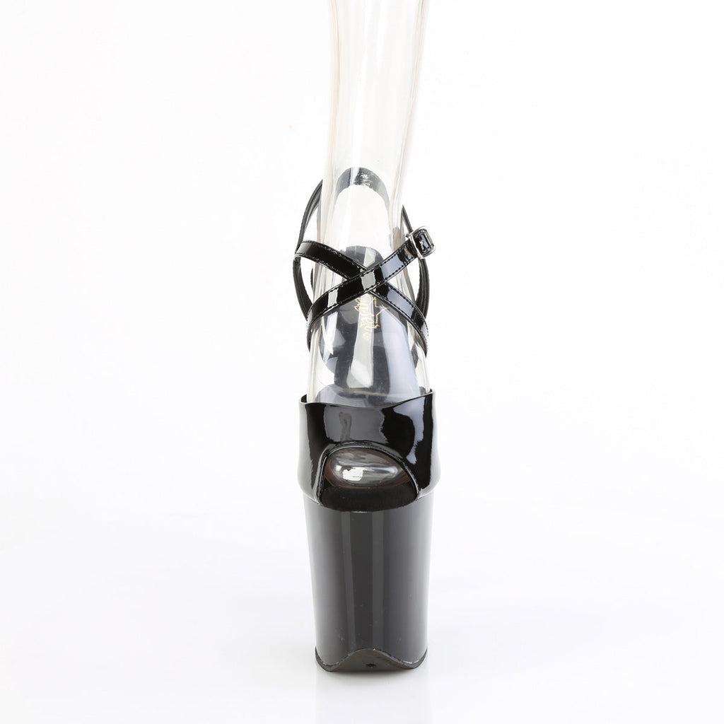 Pleaser   FLAMINGO-824 Blk Pat/Blk