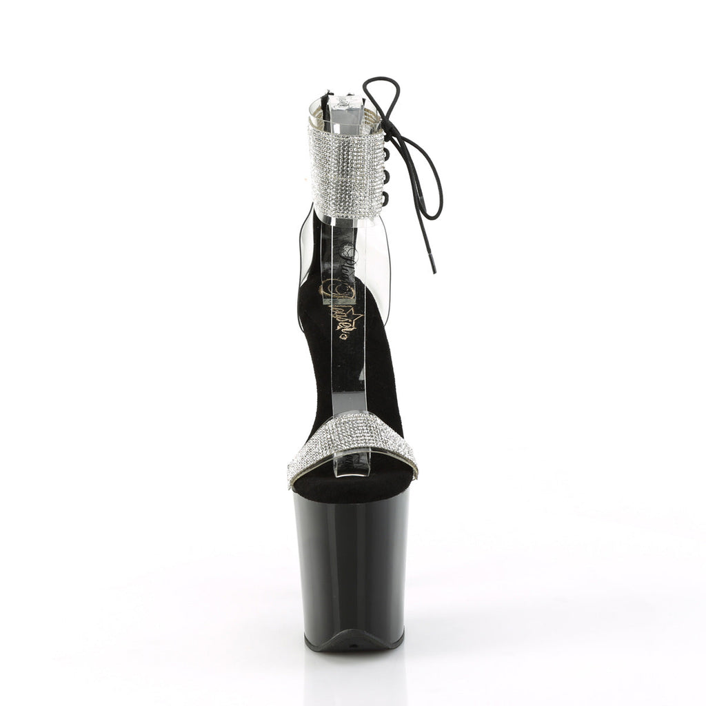Pleaser   FLAMINGO-827RS Clr-Blk/Blk