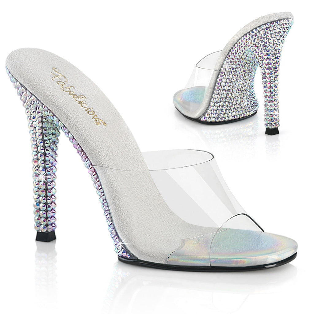 Fabulicious Women's Shoes GALA-01DML Clr/Slv AB RS
