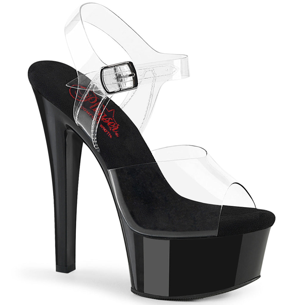 Pleaser   GLEAM-608 Clr/Blk