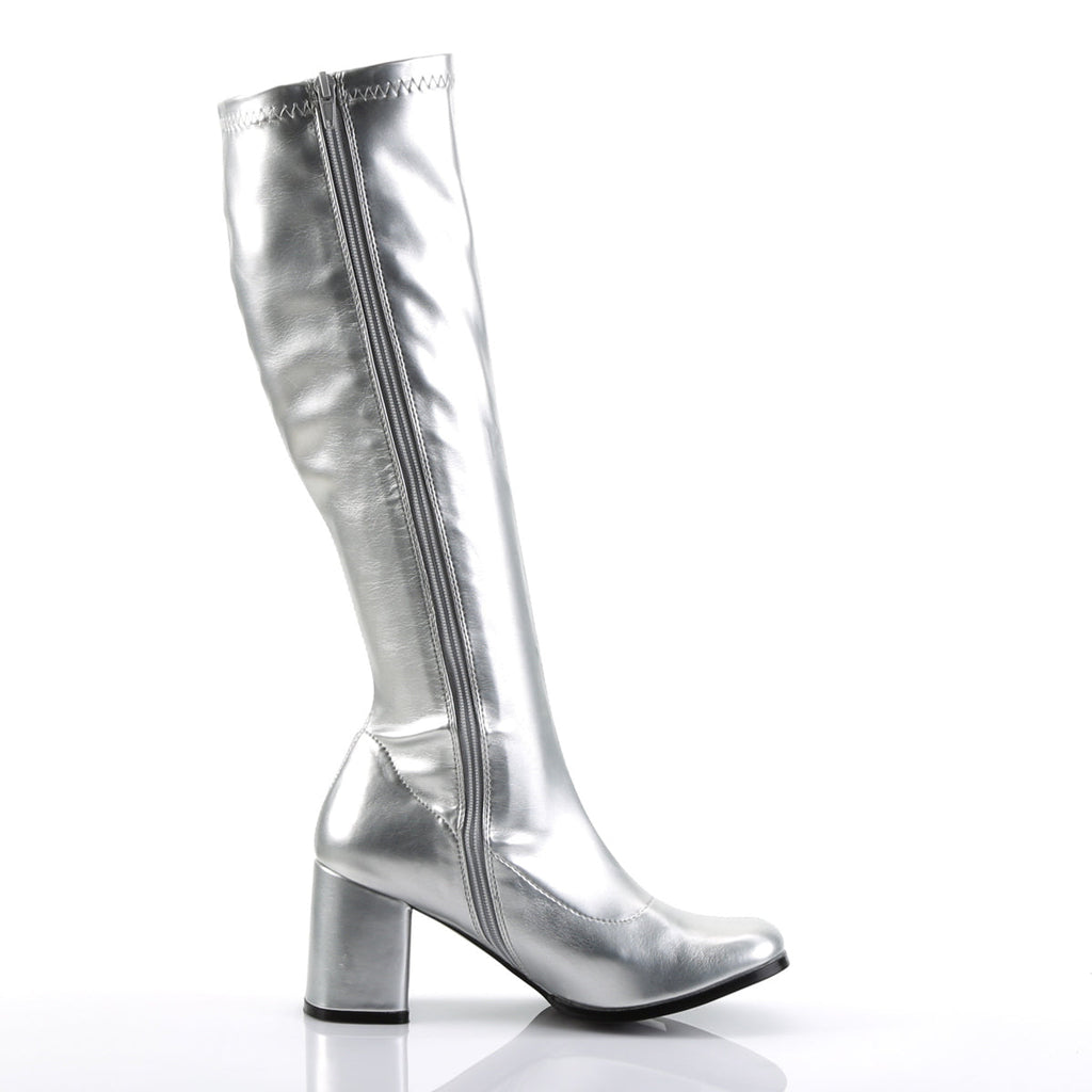 Funtasma Womens Boots GOGO-300 Slv Met. Str Pu