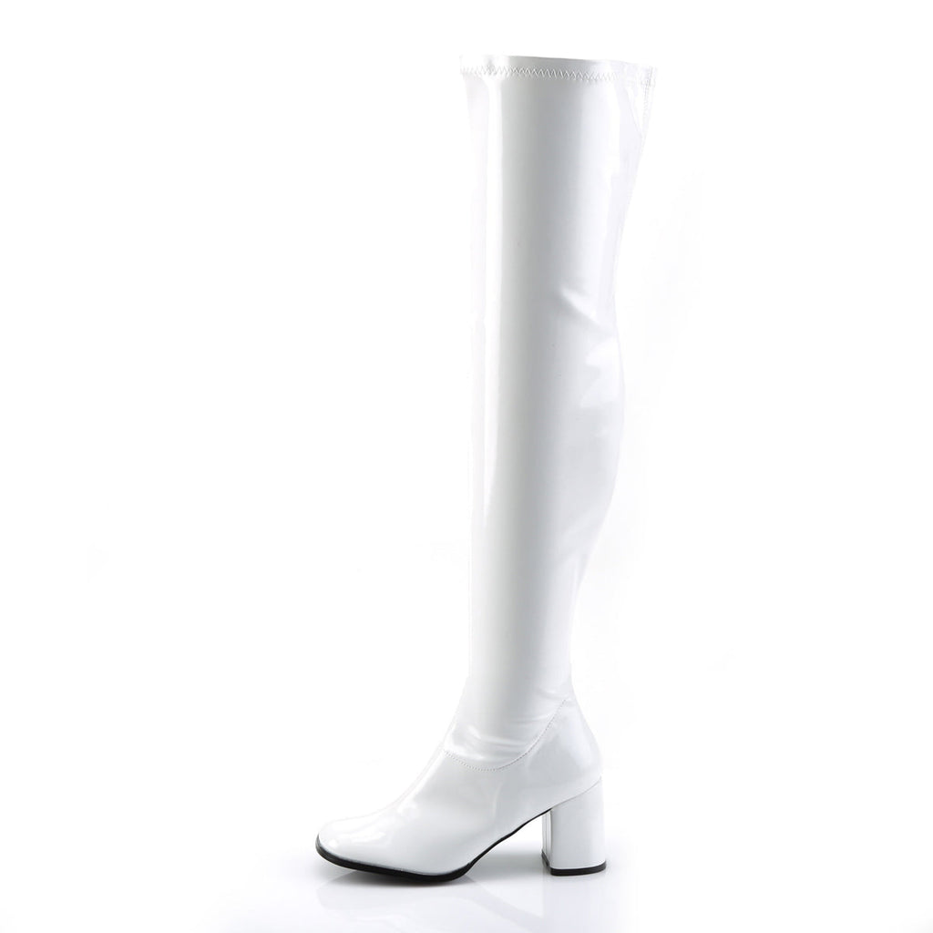 Funtasma Womens Boots GOGO-3000 Wht Str Pat