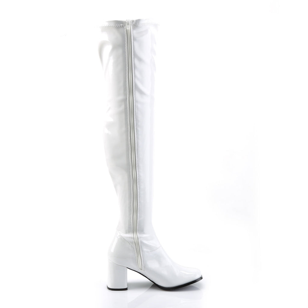 Funtasma Womens Boots GOGO-3000 Wht Str Pat