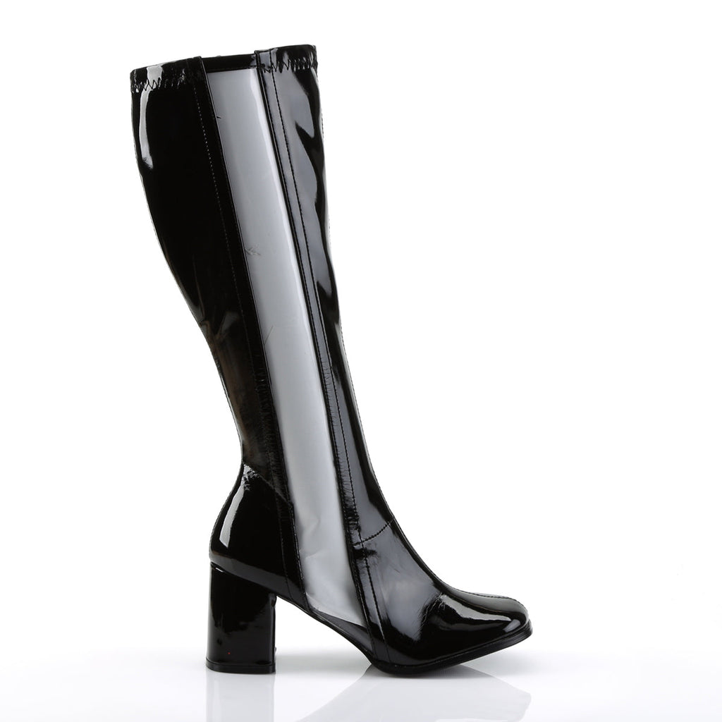 Funtasma Womens Boots GOGO-303 Blk Str Pat-Clr Tpu