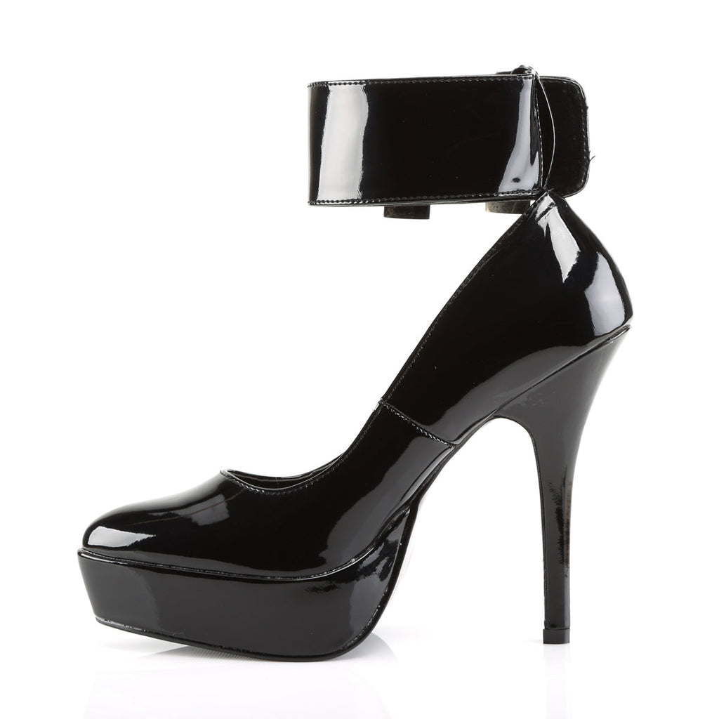 Devious Womens Pumps INDULGE-534 Blk Pat