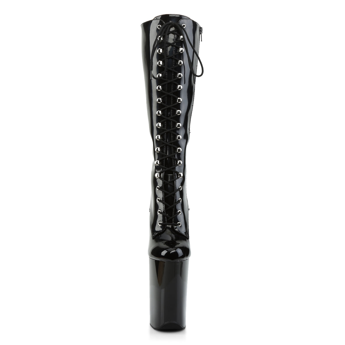 Pleaser Women's Platform Shoes INFINITY-2020 Blk Pat/Blk