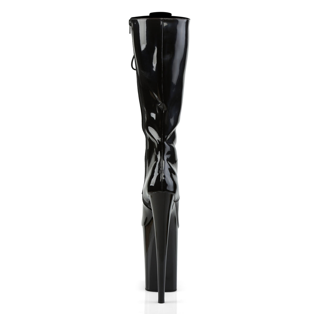 Pleaser Women's Platform Shoes INFINITY-2020 Blk Pat/Blk