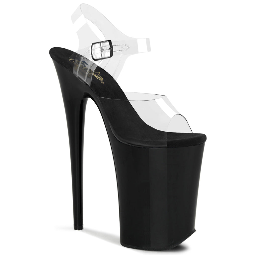 Pleaser Women's Platform Shoes INFINITY-908 Clr/Blk
