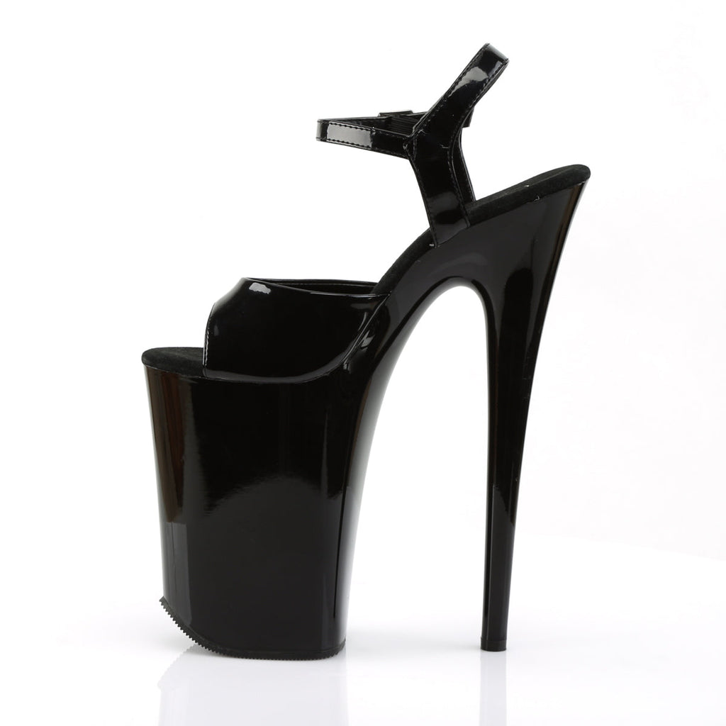 Pleaser Women's Platform Shoes INFINITY-909 Blk/Blk