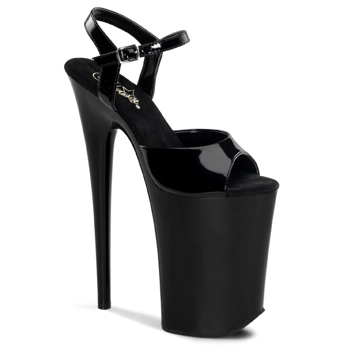 Pleaser Women's Platform Shoes INFINITY-909 Blk/Blk