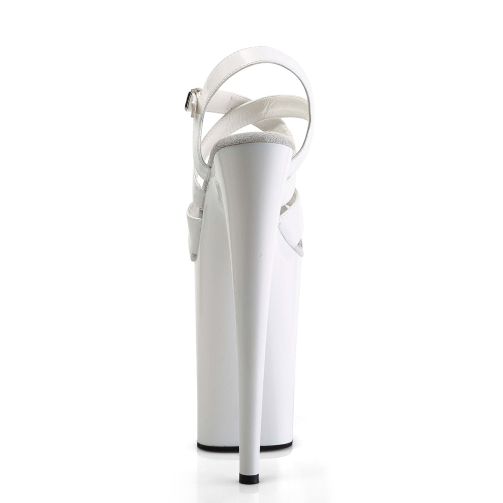 Pleaser Women's Platform Shoes INFINITY-997 Wht Pat/Wht