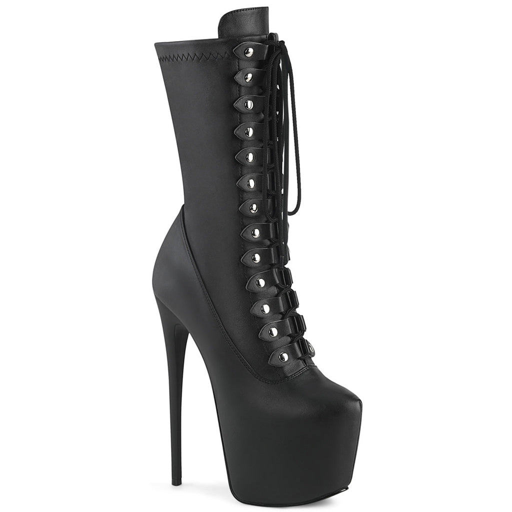 Pleaser Women's Platform Shoes JUBILANT-1048 Blk Str. Faux Leather