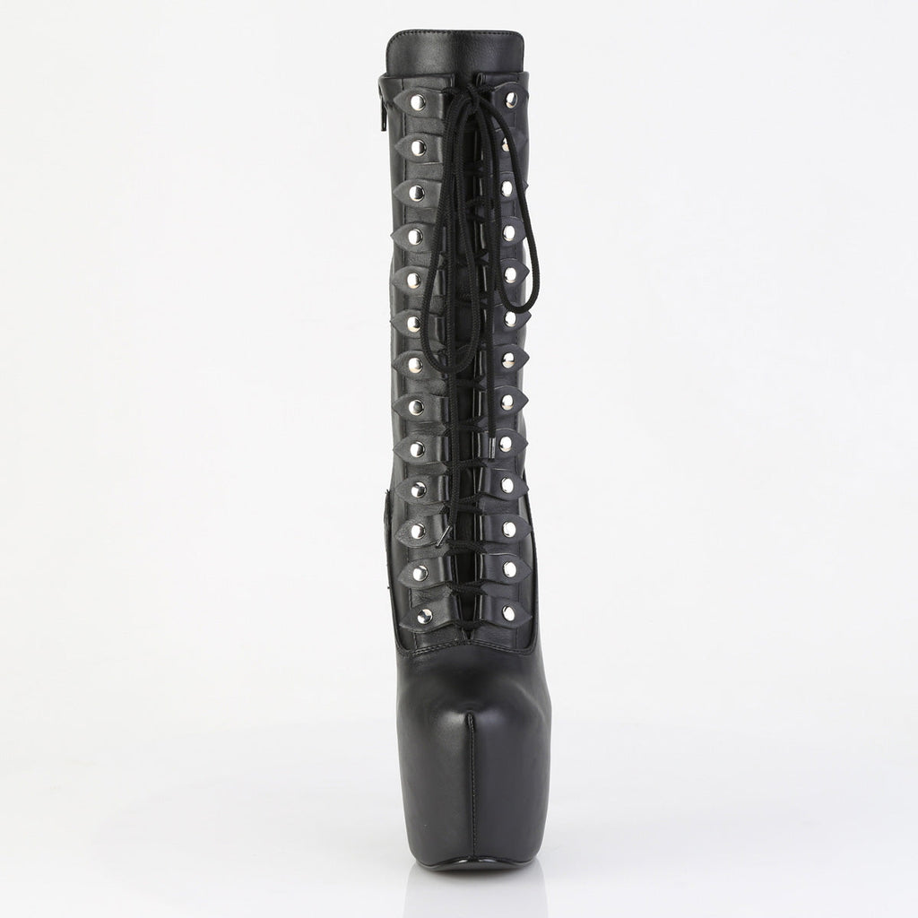 Pleaser Women's Platform Shoes JUBILANT-1048 Blk Str. Faux Leather