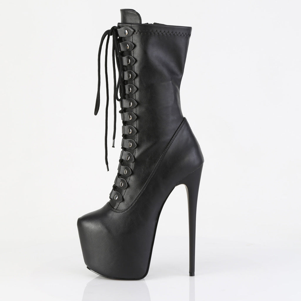 Pleaser Women's Platform Shoes JUBILANT-1048 Blk Str. Faux Leather