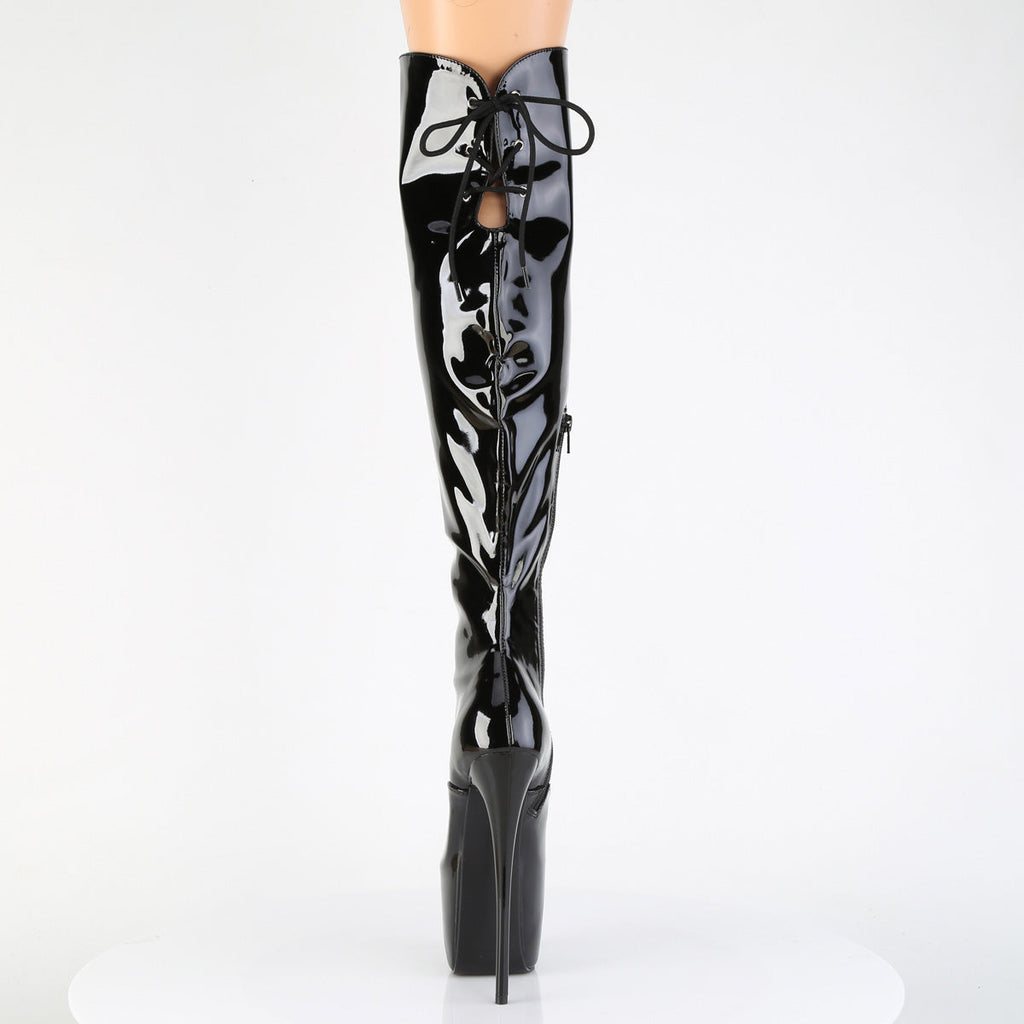 Pleaser Women's Platform Shoes JUBILANT-3012 Blk Str. Pat