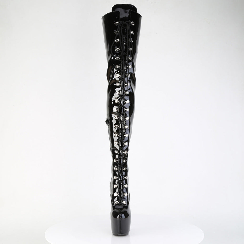 Pleaser Women's Platform Shoes JUBILANT-4012 Blk Str. Pat
