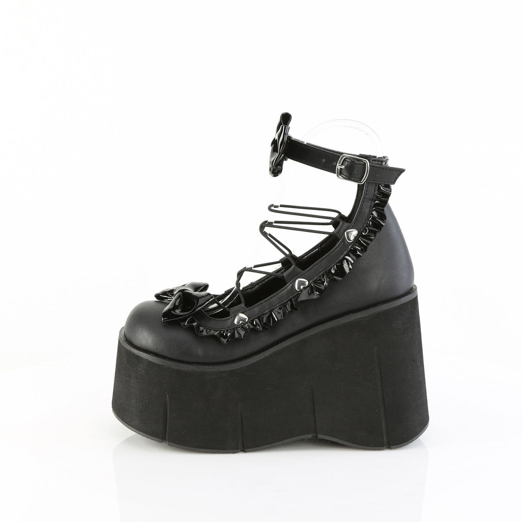 DemoniaCult Women's Heels & Platform Shoes KERA-18 Blk Vegan Leather