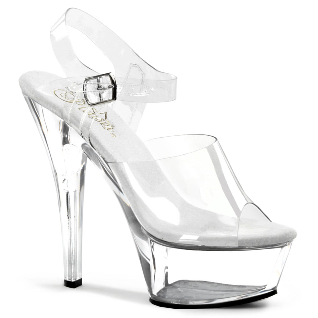 Pleaser Womens Sandals KISS-208 Clr/Clr