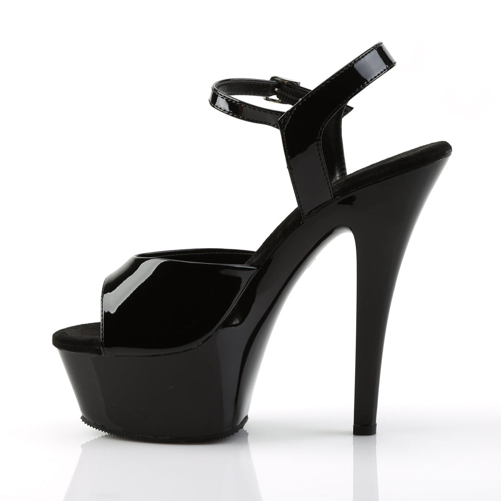 Pleaser Women's Platform Shoes KISS-209 Blk Pat/Blk