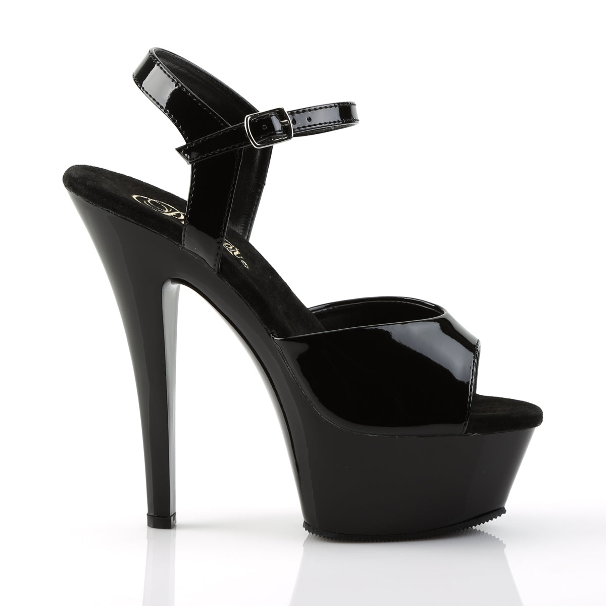 Pleaser Women's Platform Shoes KISS-209 Blk Pat/Blk