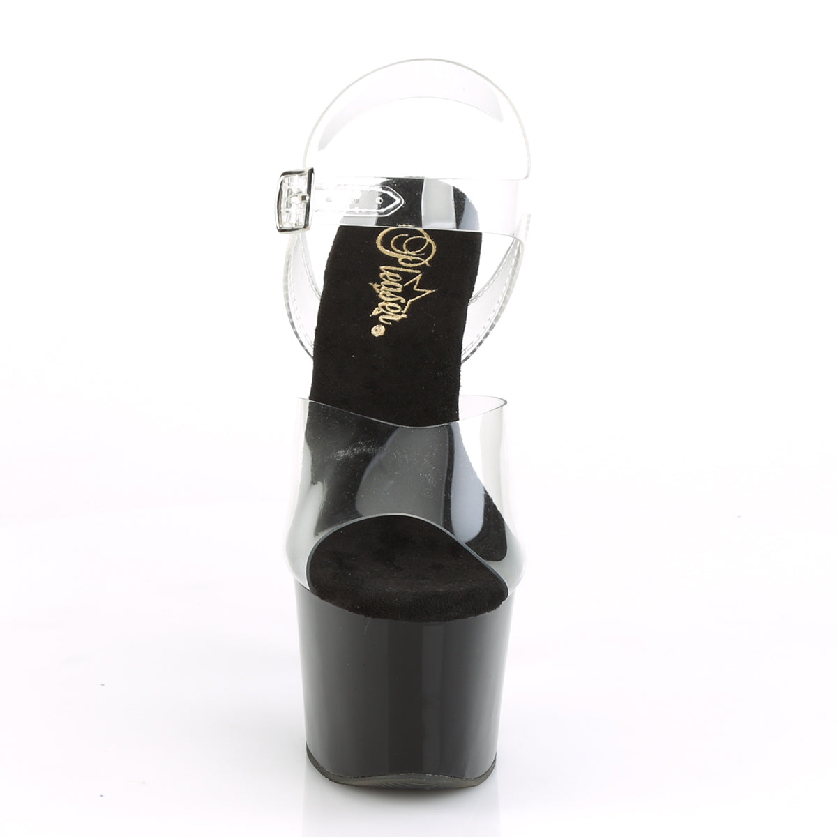 Pleaser Womens Sandals KNUCKS-708 Clr/Blk