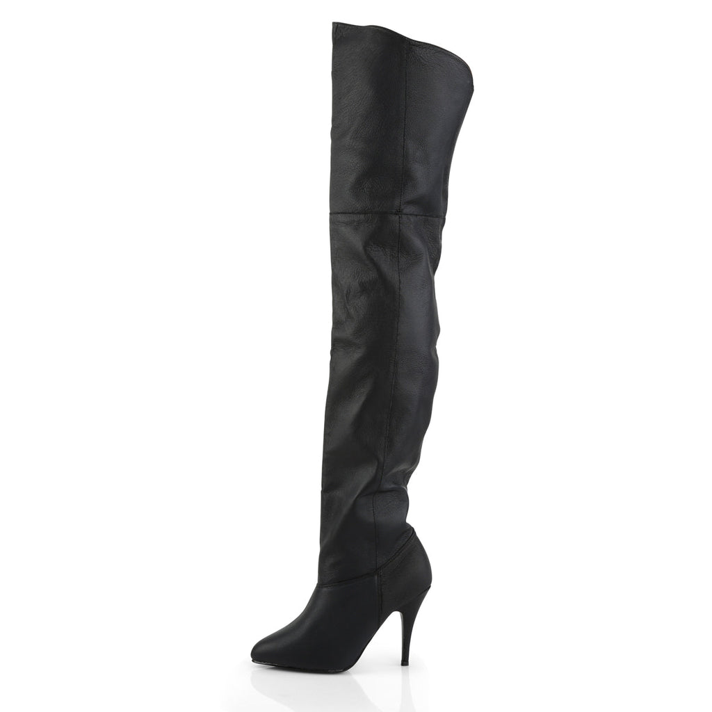Pleaser Womens Boots LEGEND-8868 Blk Leather (P)