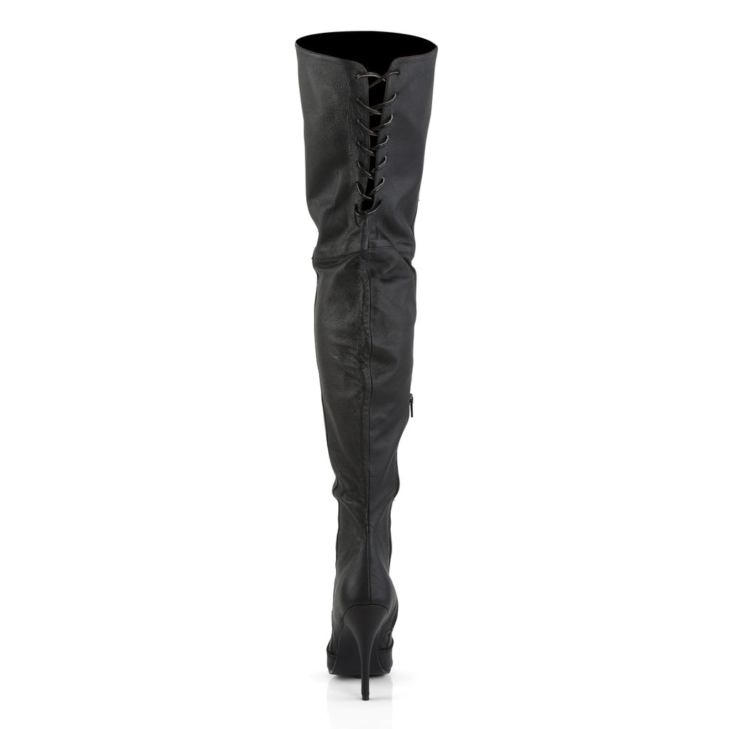 Pleaser Womens Boots LEGEND-8899 Blk Leather (P)