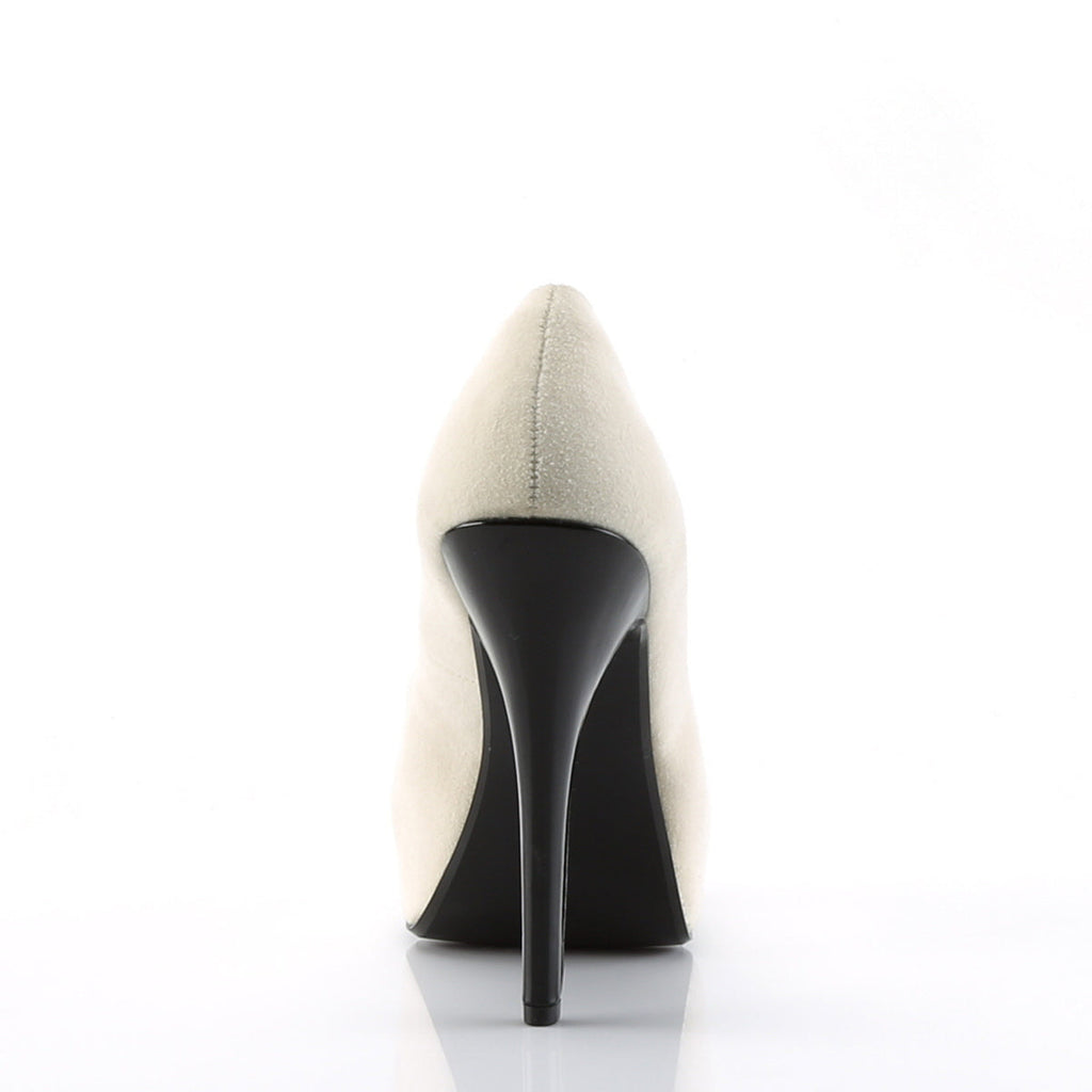 Pin Up Couture Womens Pumps LOLITA-10 Beige Suede Pu