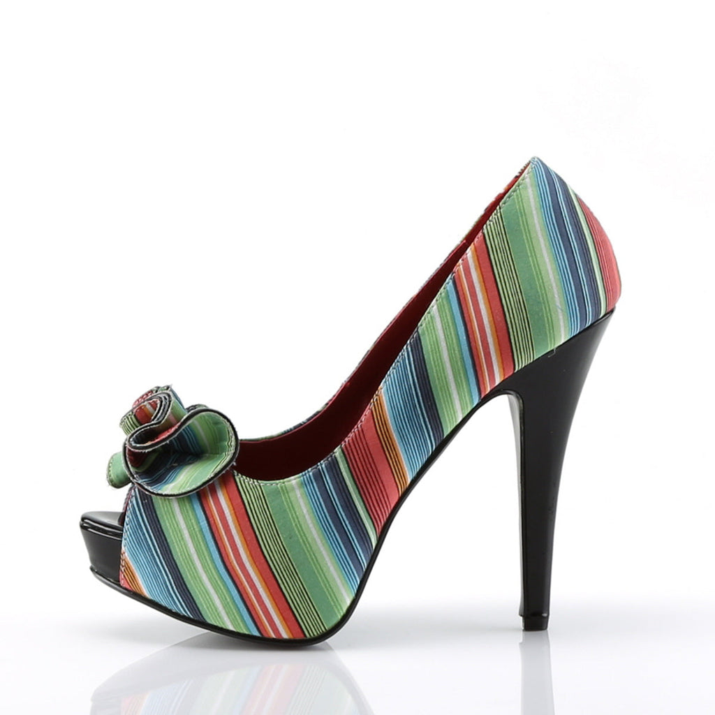 Pin Up Couture Womens Pumps LOLITA-12 Serape Print Fabric