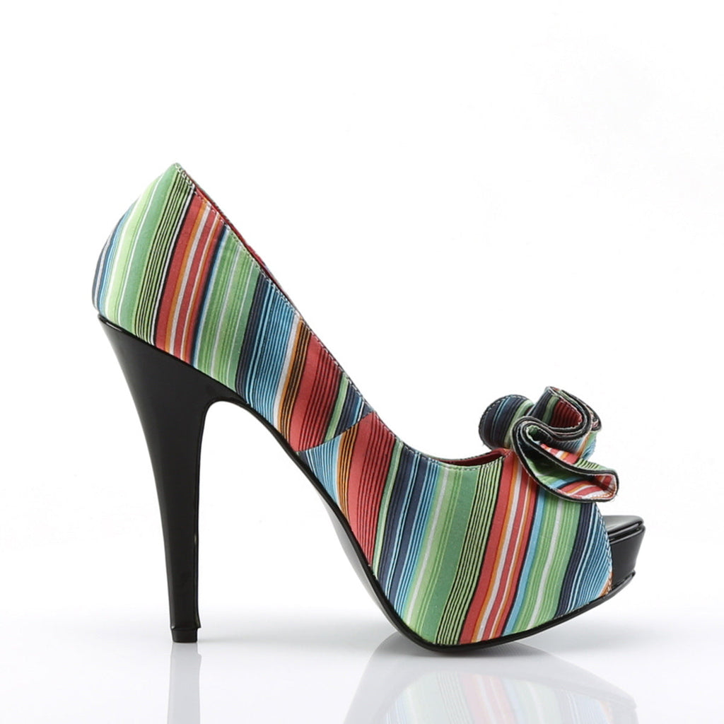Pin Up Couture Womens Pumps LOLITA-12 Serape Print Fabric