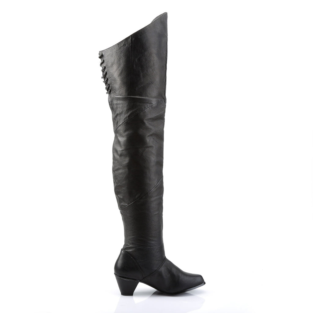 Funtasma Womens Boots MAIDEN-8828 Blk Leather (P)