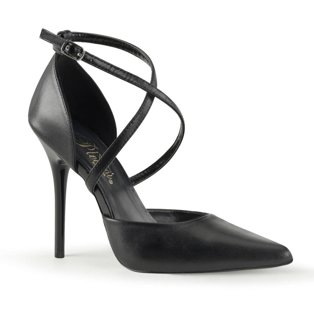 Pleaser Womens Pumps MILAN-42 Blk Leather