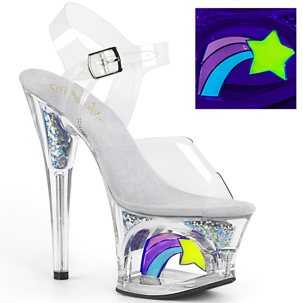 Pleaser Womens Sandals MOON-708RSS Clr/Clr